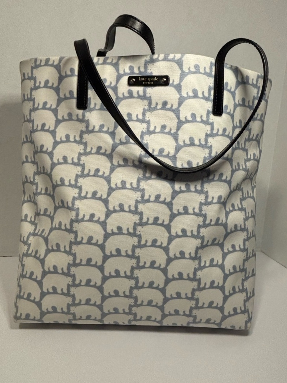 Kate Spade Arctic Friends polar bear print tote bag